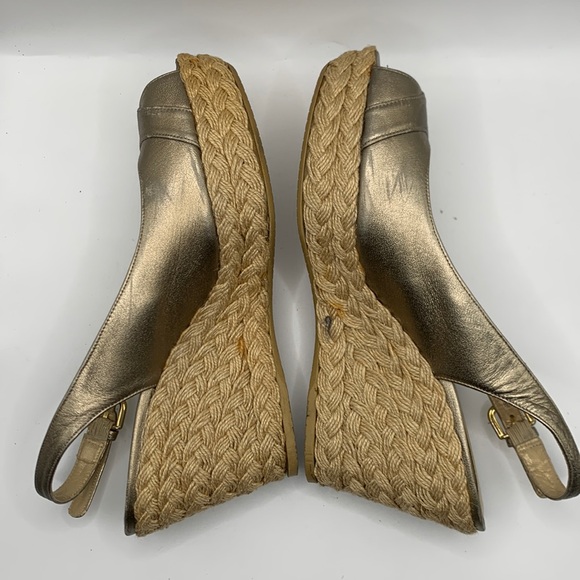 Stuart Weitzman Women’s Espadrille Slingback Wedge Sandals size 7.5 - Picture 5 of 9